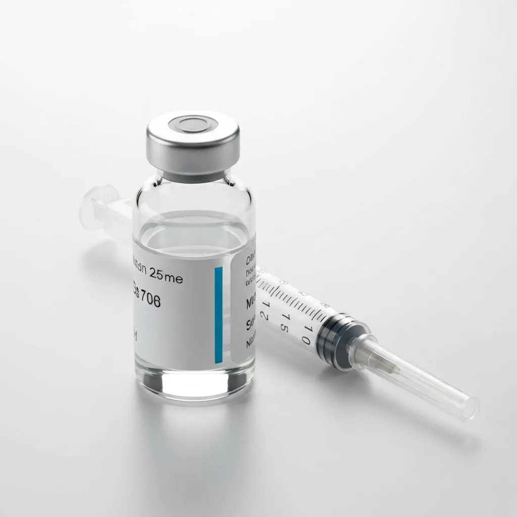 Coronary Artery Disease - Medical Vial and Syringe